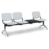 Inne meble biurowe - Euroseat Plastikowa ławka Smile, 3-siedzenia + stolik 300348 - miniaturka - grafika 1