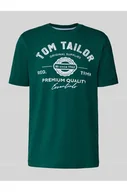 Koszulki męskie - T-shirt o kroju regular fit z czystej bawełny - Tom Tailor - miniaturka - grafika 1