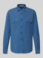 Koszule męskie - Koszula sztruksowa o kroju regular fit z kołnierzykiem typu kent - miniaturka - grafika 1