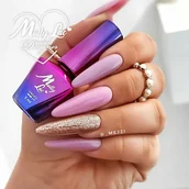 Lakiery hybrydowe - Molly Lac Lakier hybrydowy MollyLac Obsession Rich Lilac 10 g Nr 212 - miniaturka - grafika 1