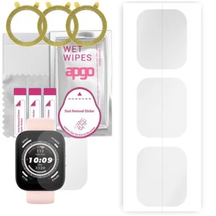 3x folia ochronna hydrożelowa do Amazfit BIP 5 - apgo Smartwatch Hydrogel Protection Ochrona na ekran smartwatcha - Akcesoria do smartwatchy - miniaturka - grafika 1
