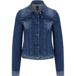 Armani Exchange Kurtka jeansowa - Kurtki damskie - miniaturka - grafika 1