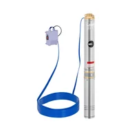 Pompy wodne - MSW Pompa głębinowa 95 mm / 3,75'' 4800 l/h 750 W kabel 50 m / wysokość podnoszenia 88 m stal nierdzewna - miniaturka - grafika 1