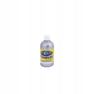 FARBA TEMPERA CARIOCA 500ml 40427/20 SREBRNA 1szt. - Przybory szkolne - miniaturka - grafika 1