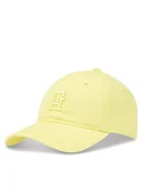 Czapki damskie - Tommy Hilfiger Czapka z daszkiem Beach Summer Soft Cap AW0AW16170 Żółty - miniaturka - grafika 1