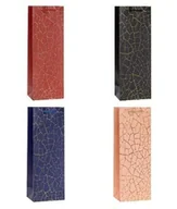 Opakowania i torebki na prezenty - Torebka ozdobna na butelkę 12x36x9cm mix Rozette - artykuł papierniczy - miniaturka - grafika 1