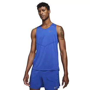 Nike CZ9179-480 M NK DF Rise 365 Tank Długi sweter Royal/Reflective Silv M - Koszulki sportowe męskie - miniaturka - grafika 1