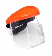 Odzież robocza - OSŁONA PRZYŁBICA OCHRONNA Z SZYBĄ PCV DO PIŁY KOSY Z NAGŁOWIEM DO TWARZY - miniaturka - grafika 1