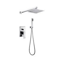 Baterie podtynkowe - LAVEO BLQ 002P KVADRATOBateria natryskowa podtynkowa z zestawemJednouchwytowaSpos$448b monta$449u box podtynkowyG$450owica 35 mmWyko$451czenie chrom - miniaturka - grafika 1