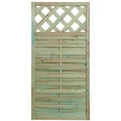 Ogrodzenia - Płot lamelowy z kratką 90 x 180 cm STELMET - miniaturka - grafika 1