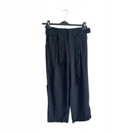 Spodnie damskie - Spodnie Damskie Materiałowe Czarne Rozmiar S *Butik* - miniaturka - grafika 1