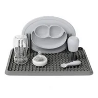 Akcesoria do karmienia - Ezpz Silikonowa suszarka do naczyń szara - miniaturka - grafika 1