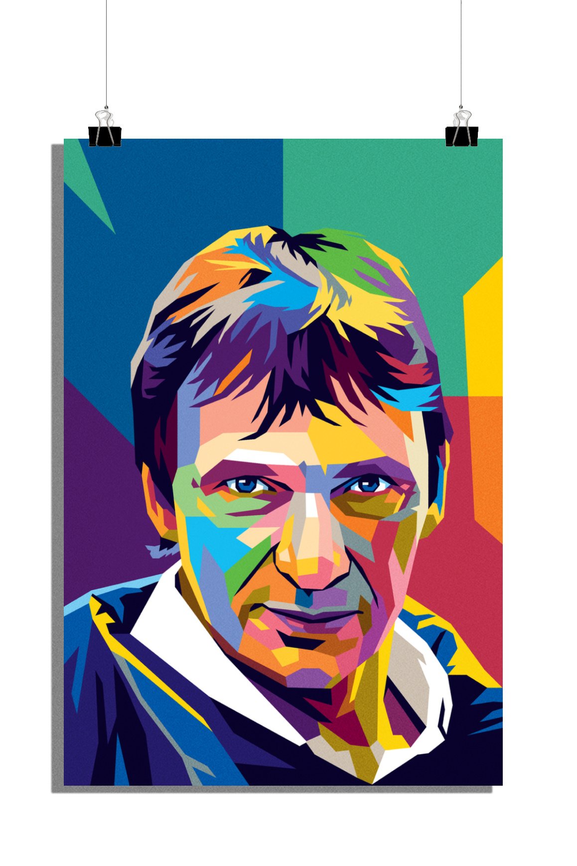 Plakat Willem Holeeder - Plakat Pop Art - Plakat De Neus - Holenderski Plakat Underworld - Holenderski Plakat Ojciec Chrzestny - 61x91cm - Idealny do oprawienia w ramę