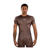 Kimona, stroje i obuwie - Venum Rashguard Krótki Rękaw Short Sleeve No Gi Chocolate Brown - miniaturka - grafika 1
