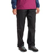 Spodnie damskie - Marmot Marmot Damskie spodnie Wm's PreCip Eco Full Zip Pant Short, wodoszczelne spodnie przeciwdeszczowe, wiatroszczelne, oddychające spodnie przeciwdeszczowe na wędrówki i trekking, czarne, L 46720S - miniaturka - grafika 1