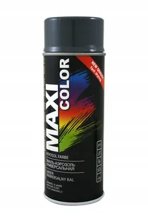 Maxi Color Lakier Farba W Spreju Plastiku Metalu drewna Szary 7011 połysk - Chemia warsztatowa - miniaturka - grafika 1