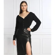 Swetry damskie - Pinko Kardigan INFUSO | Cropped Fit | z dodatkiem wełny - miniaturka - grafika 1