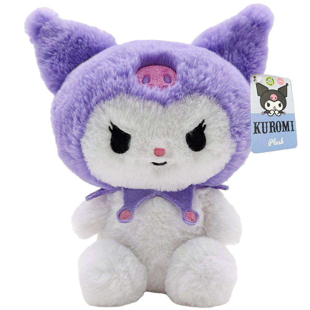 Fioletowa Kuromi Maskotka 26 cm Włochata Hello Kitty Fluffy ORYGINALNA