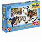 Puzzle - Alexander Puzzle Pingwiny z Madagaskaru 3 w 1 - miniaturka - grafika 1