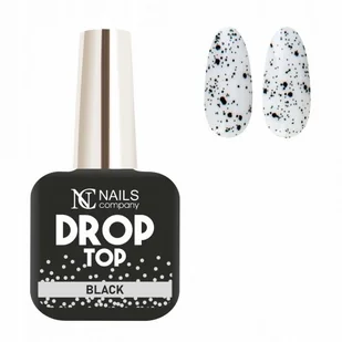 NC Nails, Lakier hybrydowy Top Drop Black, 11 ml - Lakiery hybrydowe - miniaturka - grafika 1
