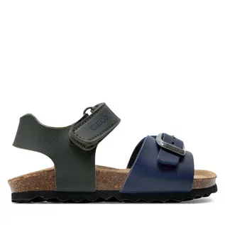 Buty dla chłopców - Sandały Geox B Sandal Chalki Boy B922QA 000BC C3024 M Dk Green/Navy - grafika 1