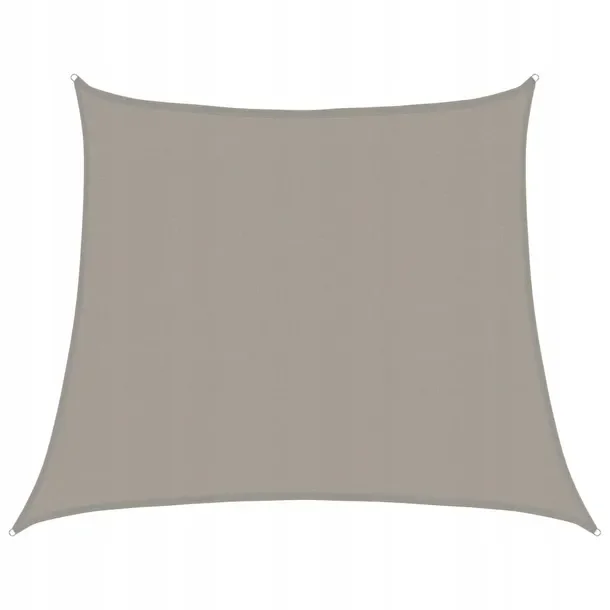 Żagiel przeciwsłoneczny, 160 g/m², trapez, jasnoszary, 4/5x4 m