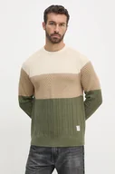 Swetry męskie - Pepe Jeans sweter CODY męski kolor beżowy  PM702472 - miniaturka - grafika 1