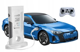 AUDI RS E-TRON GT SKALA 1:14 SAMOCHÓD ZDALNIE STEROWANY SZYBKIE ŁADOWANIE (NIEBIESKI) - Zabawki zdalnie sterowane - miniaturka - grafika 1