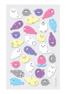 Mini naklejki Itsy bitsy Foki - Przybory szkolne - miniaturka - grafika 1