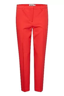 Spodnie damskie - ICHI Klasyczne spodnie damskie, 171664 / Poppy Red, 44 - grafika 1