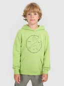 Bluzy dla chłopców - 4F Bluza dresowa nierozpinana z kapturem chłopięca - zielona 122 (6-7 lat) - miniaturka - grafika 1