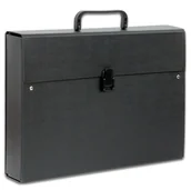 Teczki i skoroszyty - Tadeo Trading Teczka z rączką A4 MAXI Plus czarna TC02TT - miniaturka - grafika 1