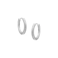 Biżuteria dla dzieci - Srebrne kolczyki 925 Kółka Cyrkonie 20 mm - miniaturka - grafika 1