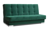 Sofy i kanapy - Ciemnozielona rozkładana wersalka pikowana E4-D99 - miniaturka - grafika 1