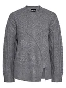 Swetry damskie - Pieces Sweter w kolorze szarym - miniaturka - grafika 1