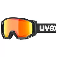 Gogle narciarskie - Uvex Athletic Colorvision Goggles, black/mirror orange 2021 Gogle S5505302230 - miniaturka - grafika 1