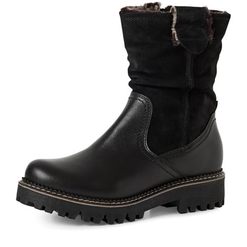 Tamaris Damskie WL Boot 1-26416-45 śniegowce, czarne, 40 EU, czarny, 40 EU