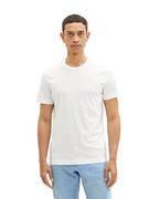 Koszulki męskie - TOM TAILOR Męski T-shirt 1038664, 10332-Off White, XL, 10332 – Off White, XL - miniaturka - grafika 1