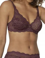Biustonosze - Biustonosz koronkowy na fiszbinach Triumph Amourette 300 W 70B fioletowy - miniaturka - grafika 1