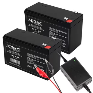 Xtreme, 2 akumulatory żelowe 12V 7.0Ah z ładowarką - Pojazdy elektryczne dla dzieci - miniaturka - grafika 1