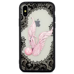 Beline Etui Lace 3D iPhone X/Xs wzór 4 (swan) - Etui i futerały do telefonów - miniaturka - grafika 1