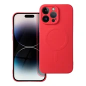 Etui i futerały do telefonów - OEM Futerał Silicone mag cover do iphone 14 pro max czerwony - miniaturka - grafika 1