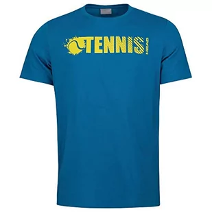 HEAD Męski T-shirt z napisem"font", niebieski, Rozmiar Uniwersalny/S - Koszulki męskie - miniaturka - grafika 1
