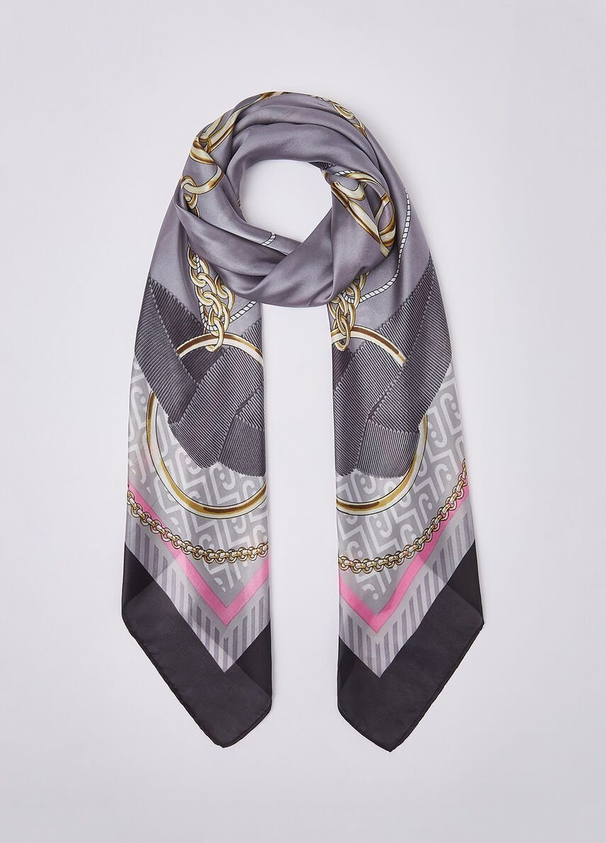 Szalik damski liu jo sciarpe, foulard e colli 2a6055 czarny