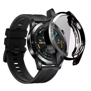 Etui Metalic Huawei Watch Gt 2 46Mm Czarne - Akcesoria do smartwatchy - miniaturka - grafika 1