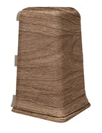 Listwy przypodłogowe - Narożnik zewnętrzny do listew przypodłogowych  Esquero Duo 661 115x55x21mm Palisander Brazylijski - miniaturka - grafika 1