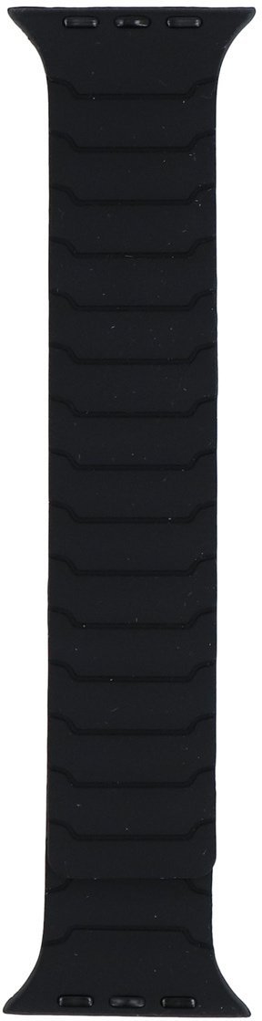 GlacierX Nowy pasek do smartwatcha GlacierX Silicone Magnetic ExoStripe Black do Apple Watch 42/44/45/49mm Czarny