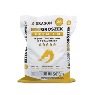 Dragon Groszek Plus PREMIUM 20 kg - Materiały opałowe - miniaturka - grafika 1
