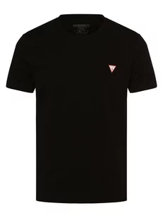 GUESS - T-shirt męski, czarny - Koszulki męskie - miniaturka - grafika 1