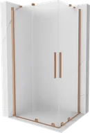 Kabiny prysznicowe - Mexen Velar Duo kabina prysznicowa rozsuwana 90x80 cm, szron, miedź szczotkowana - 871-090-080-32-65 - miniaturka - grafika 1